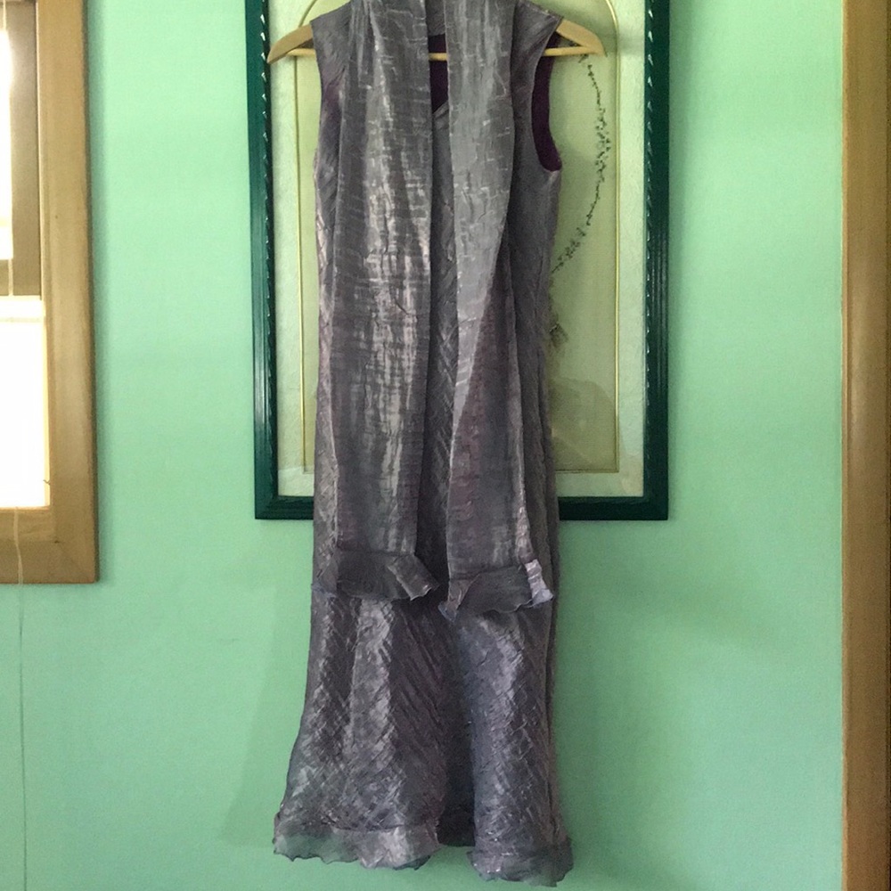 HANDMADE PURPLE DRESS - Picture 1 of 4
